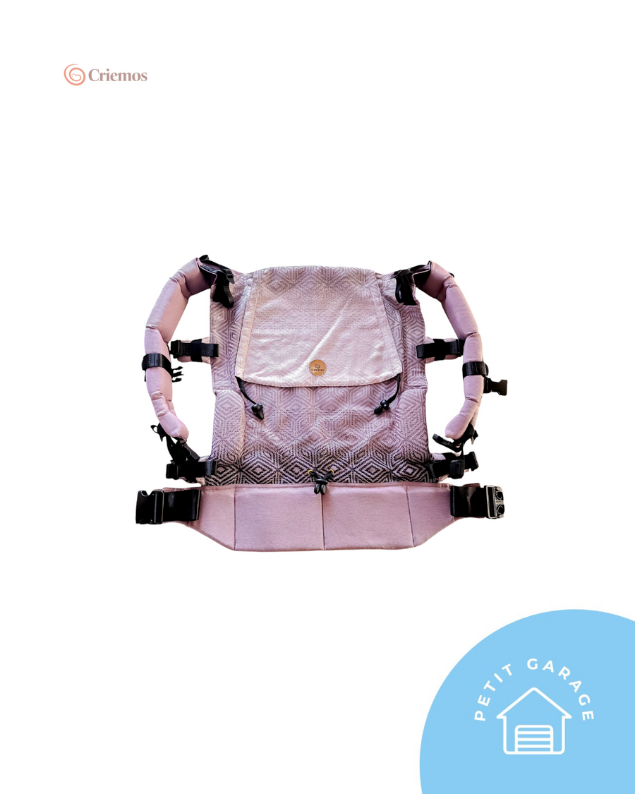 (#PG5161) Mochila ergonómica Etapa 2 premium color rosado. Marca Criemos