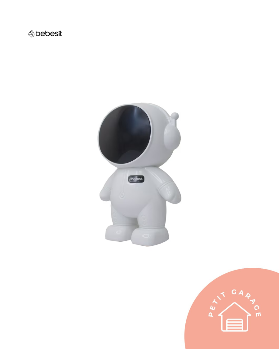 (#PG5401) Mecedor de coches y cunas universal modelo Robot color blanco. Marca Bebesit