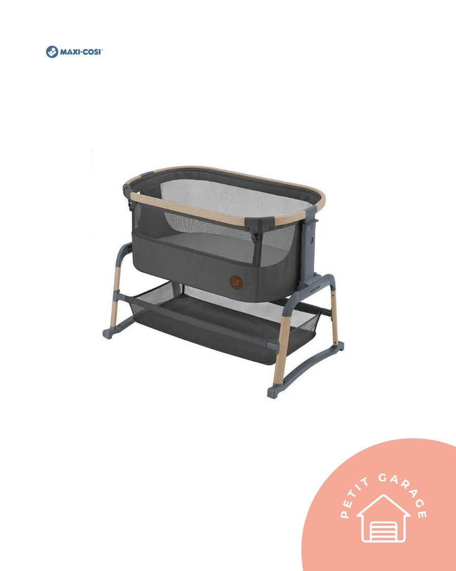 (#PG5405) Cuna Colecho modelo Lora Air Beyond color gris. Marca Maxi Cosi