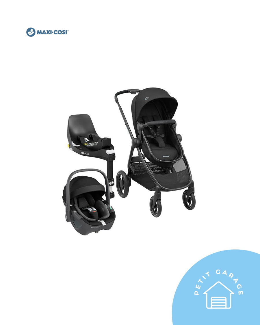 (#PG5340) Coche Travel System modelo Zelia 3 + Pebble 360 + Family Fix + Capa impermeable para el agua. Marca Maxi Cosi