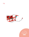 (#PG5087) Silla plegable color rojo. Marca Clak