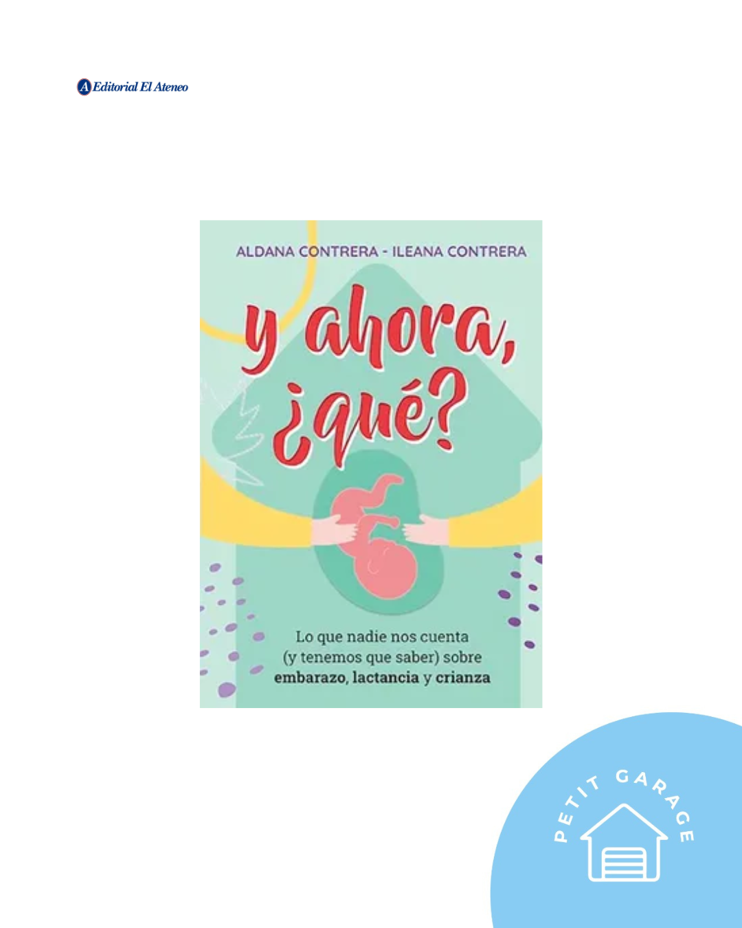 (#PG5012) Libro “¿Y ahora qué?” sobre embarazo, lactancia y crianza. Marca Editorial El Ateneo