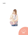 (#PG5253) Portabebé de cadera con asiento plegable color rosado. Marca Angelbb