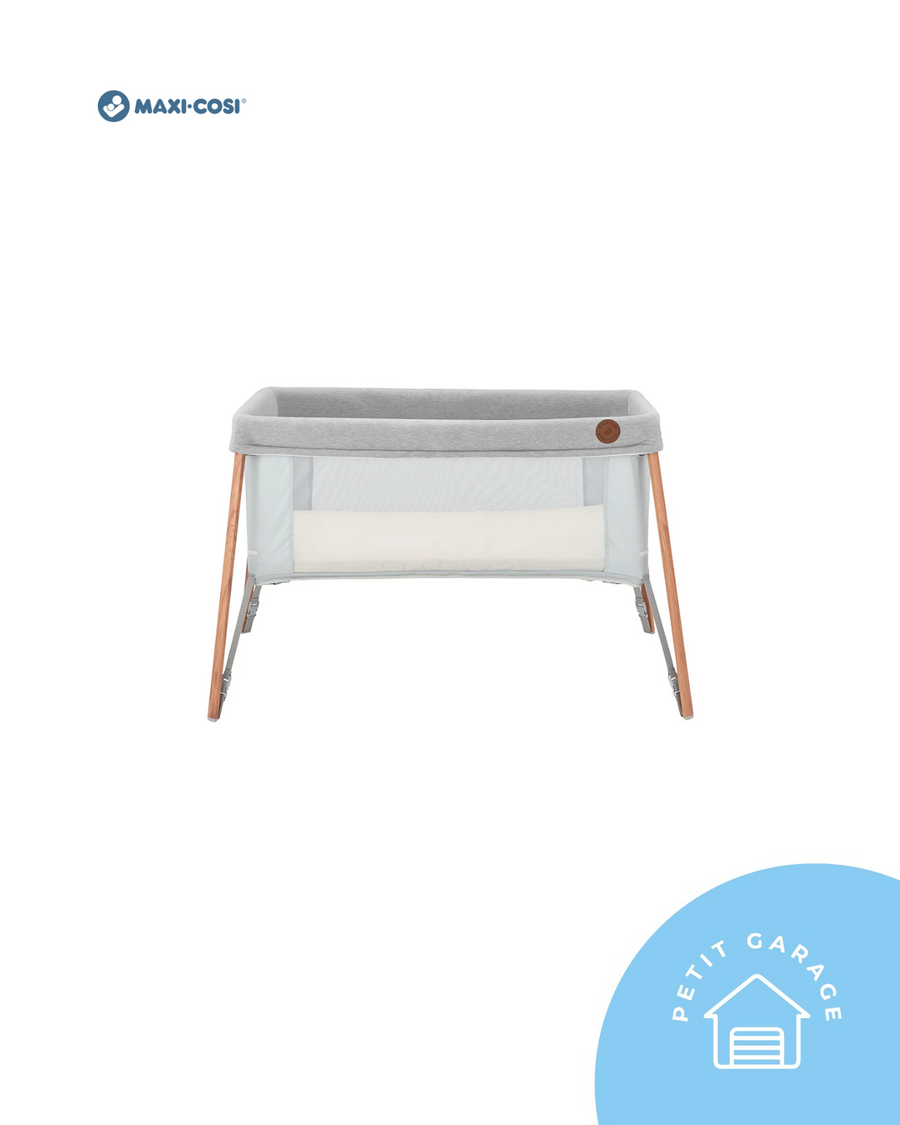 (#PG4568) Cuna moisés modelo Iris Essential color gris. Marca Maxi Cosi