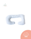 (#PG4448) Cojín maternal color gris con estrellas. Marca Gloglo Mam