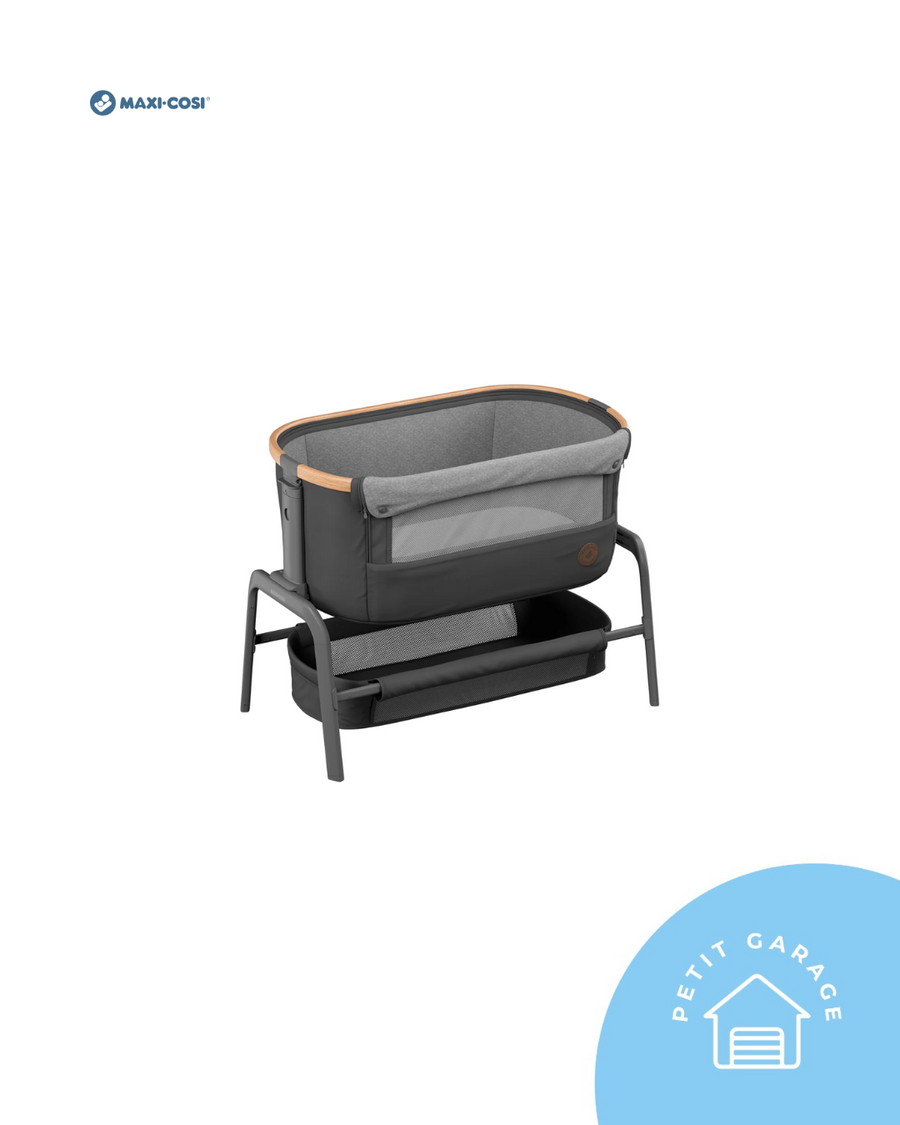 (#PG4930) Cuna colecho modelo Lora Essential color grafito. Marca Maxi Cosi