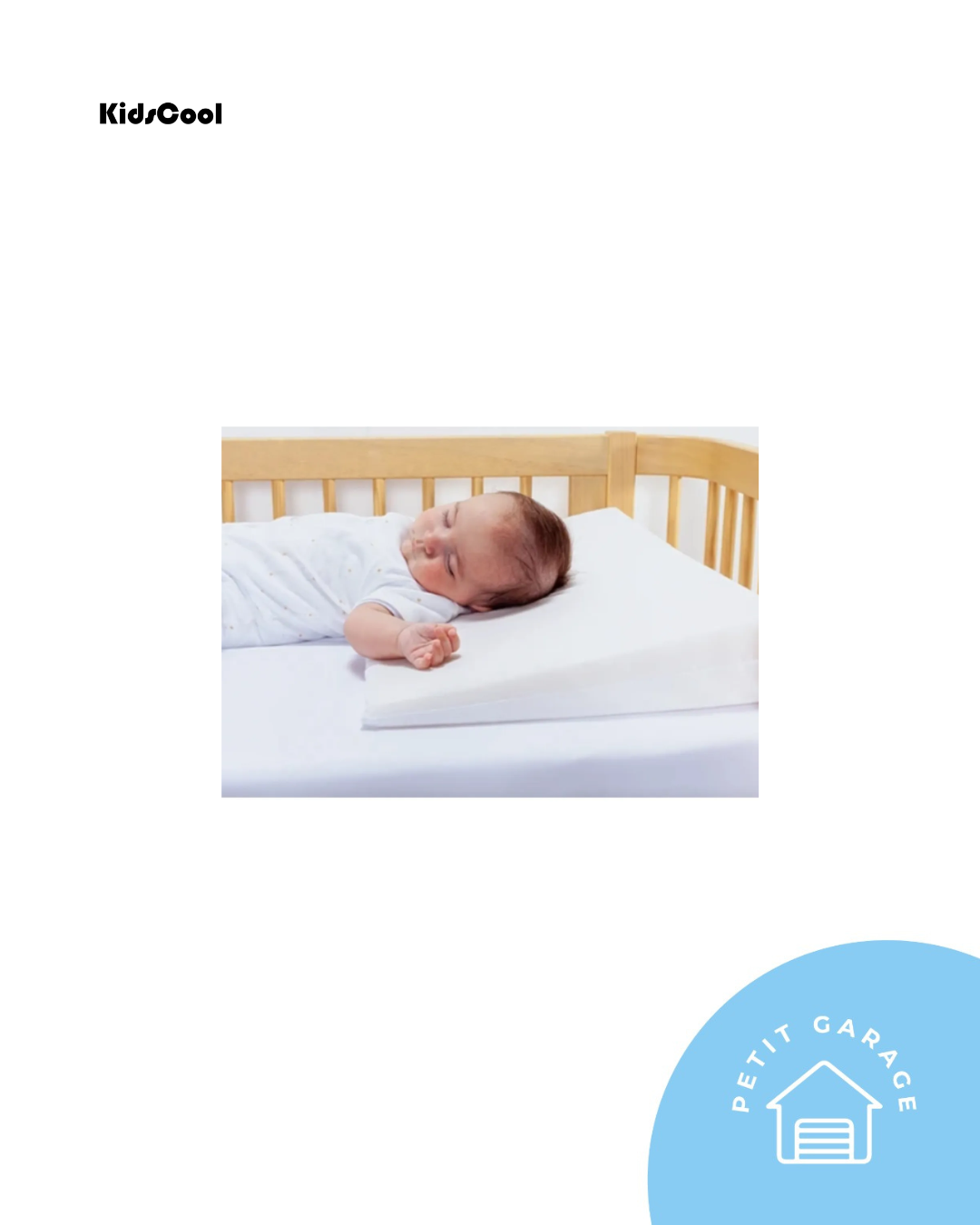 (#PG4746) Cojín antireflujo para cuna. Marca Kidscool