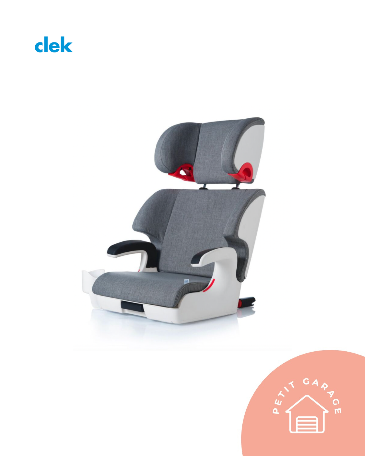 (#PG4355) Silla de auto alzador con respaldo modelo Oobr Cloud. Marca Clek