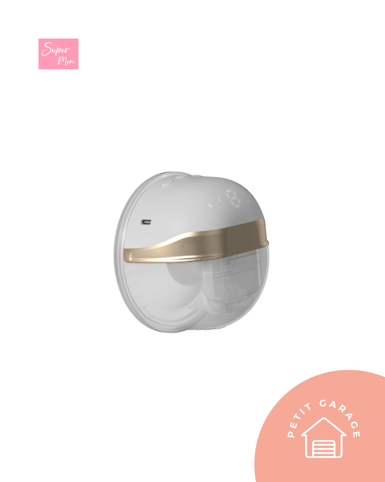 (#PG4609) Extractor de leche eléctrico simple modelo Gold. Marca Supermom