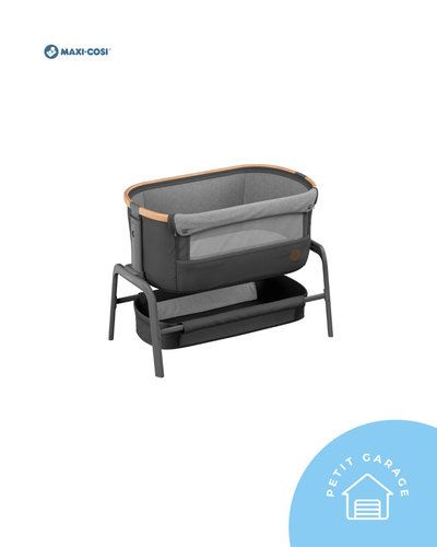 (#PG5320) Cuna Colecho modelo Lora Essential gris oscuro. Marca Maxi Cosi