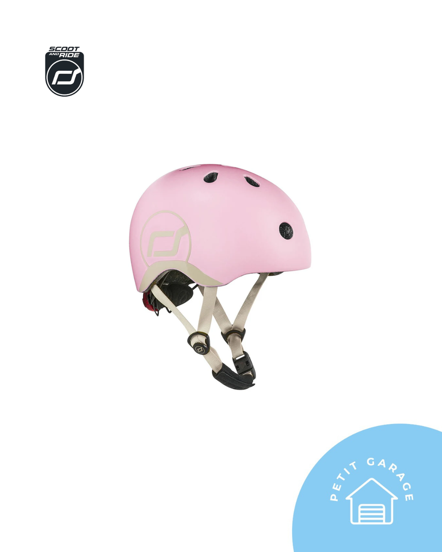 (#PG5412) Casco de bicicleta y scooter color rosado. Marca Scoot and Ride