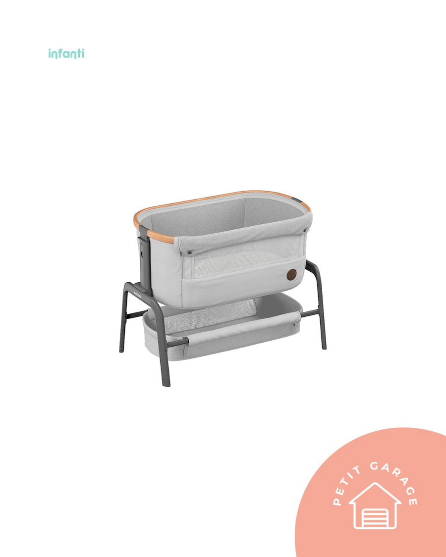 (#PG4815) Cuna colecho modelo Lora Essential color gris. Marca Maxi Cosi