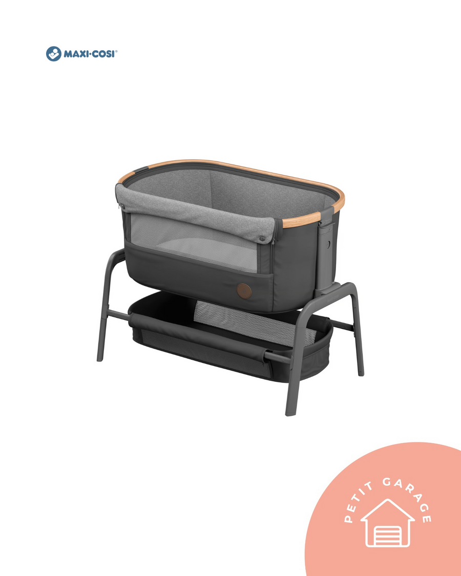 (#PG4555) Cuna colecho modelo Lora Essential color grafito. Marca Maxi Cosi