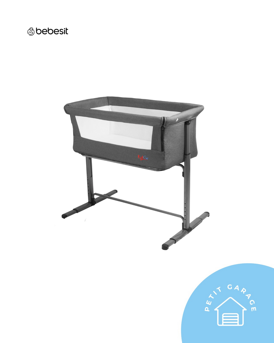 (#PG4441) Cuna colecho modelo My Site color gris. Marca Bebesit