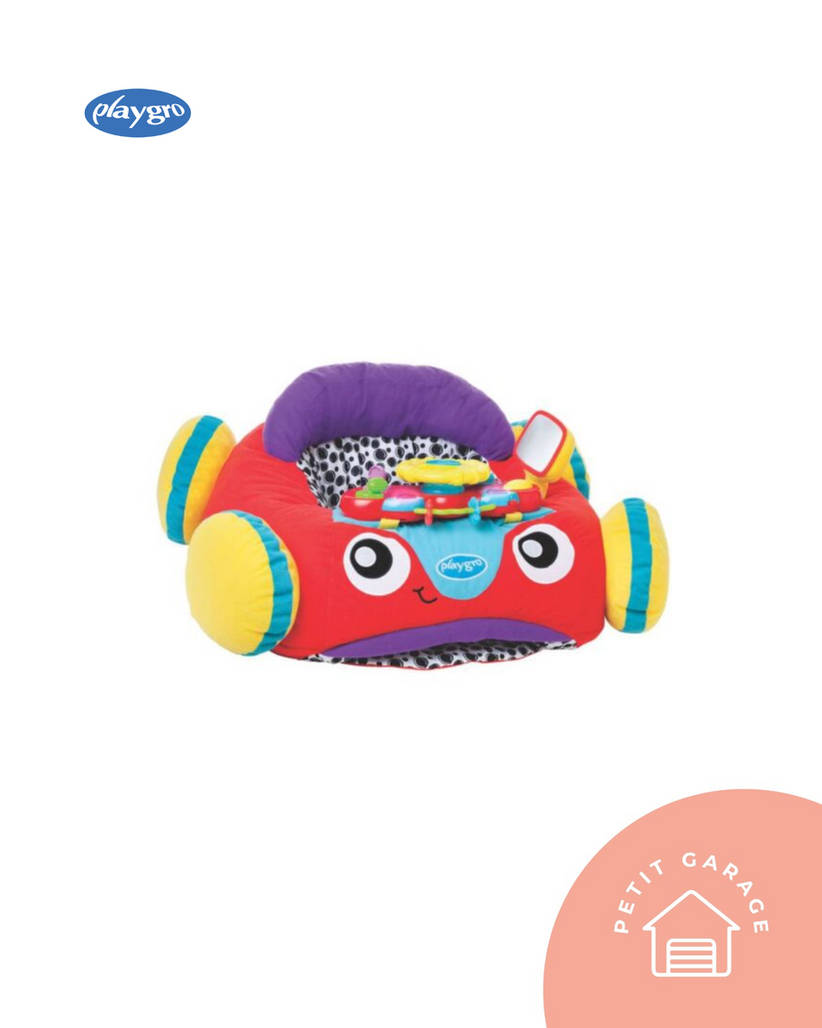 (#PG4513) Auto de música y luces color rojo, amarillo y morado. Marca Playgro