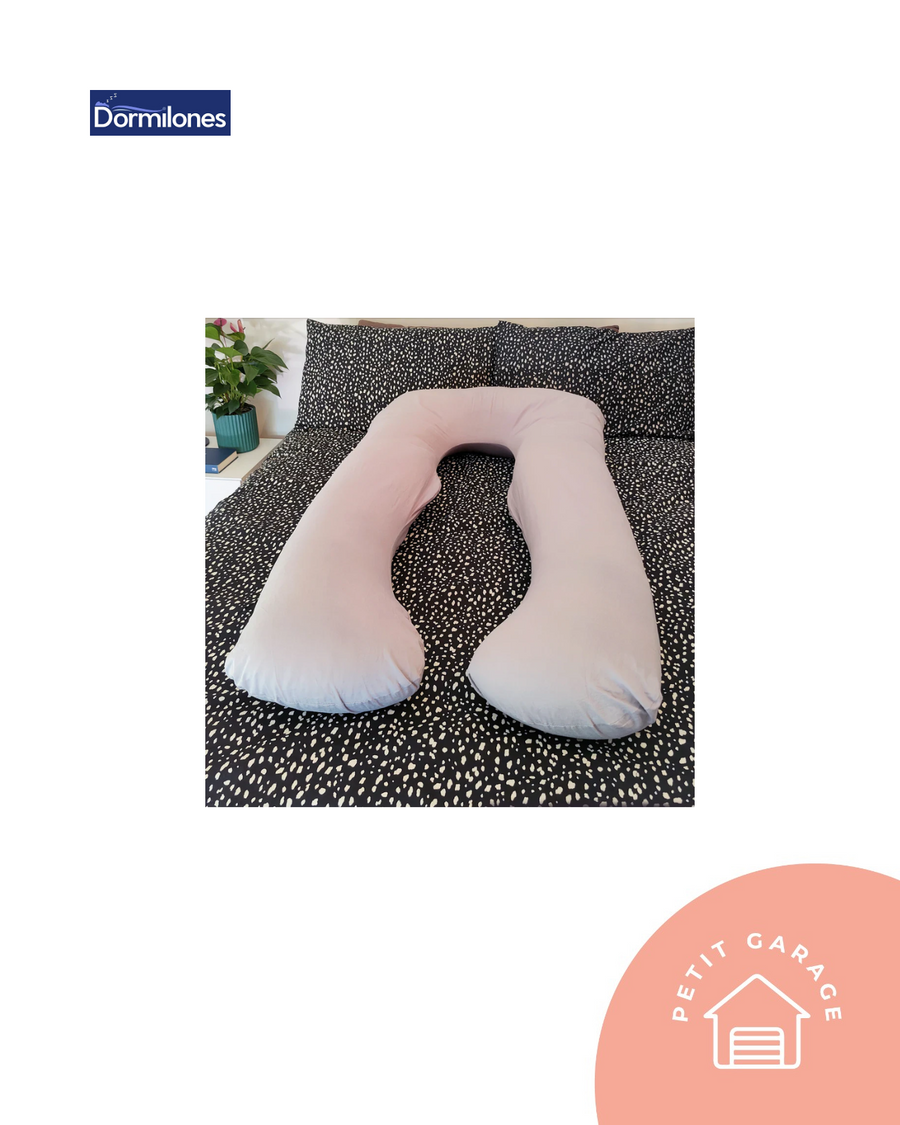 (#PG4641) Cojín maternal color gris. Marca Dormilones