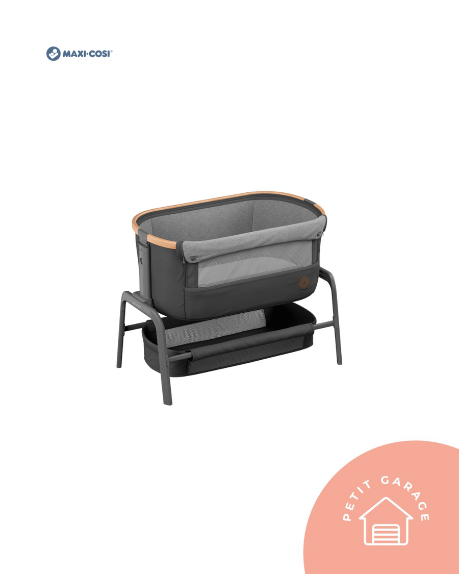 (#PG5217) Cuna colecho modelo Lora Essential color grafito. Marca Maxi Cosi