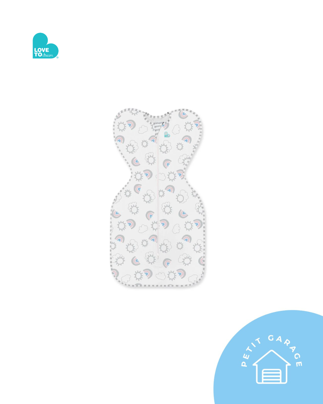 (#PG5236) Saquito de dormir etapa 1 modelo Arcoiris. Marca Love To Dream