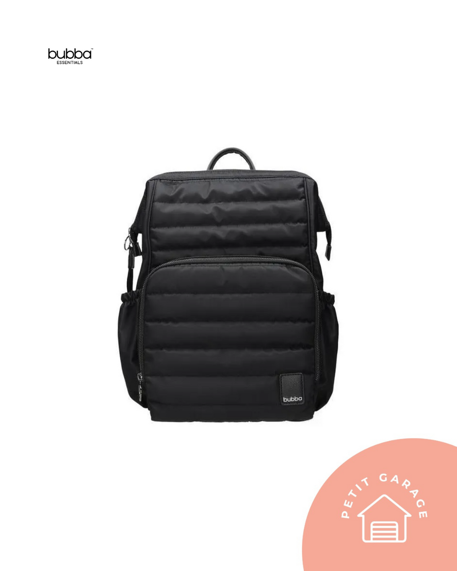 (#PG4857) Mochila maternal modelo Mom color Black Velvet. Marca Bubba