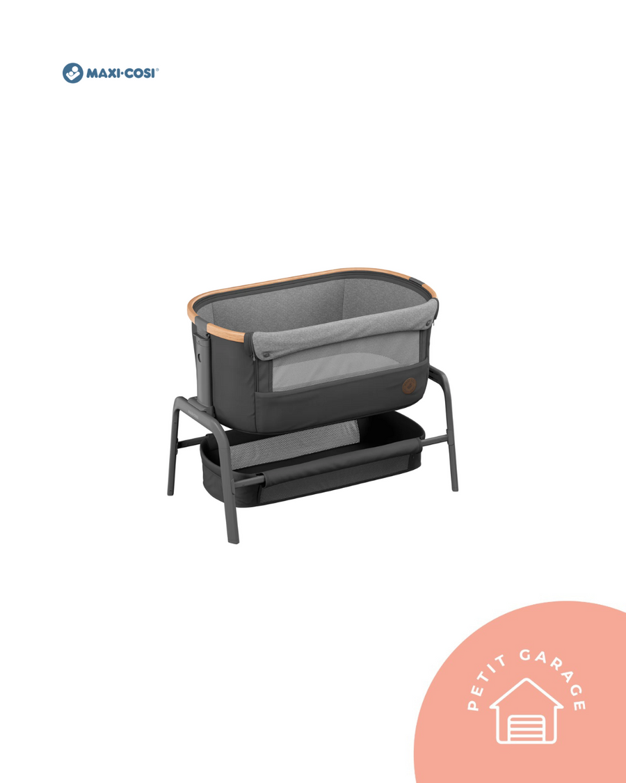 (#PG4895) Cuna colecho modelo Lora Essential color grafito. Marca Maxi Cosi