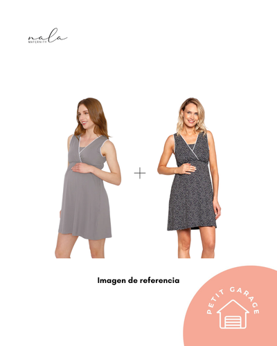 (#PG5455) 2 camisas de dormir de maternidad. Marca Nala Meternity