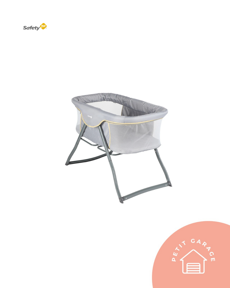 (#PG4947) Cuna colecho modelo Esmeralda color gris. Marca Safety 1st