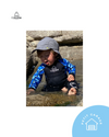 (#PG4564) Traje de neopreno para el agua color negro con tiburones azules. Marca Tiburón
