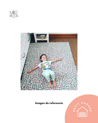 (#PG5126) Alfombra 100% lana. Marca Milú Rugs