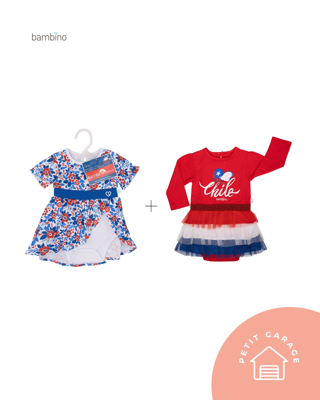 (#PG5158) 2 bodys/vestidos fiestas patrias . Marca Bambino