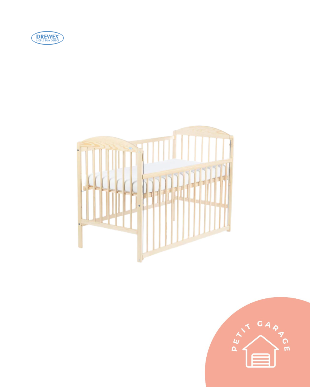 (#PG5120) Cuna de madera modelo Lulaya. Marca Drewex