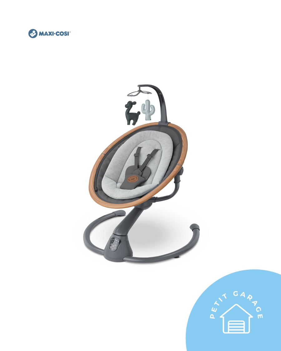 (#PG5169) Silla mecedora modelo Cassia color gris. Marca Maxi Cosi