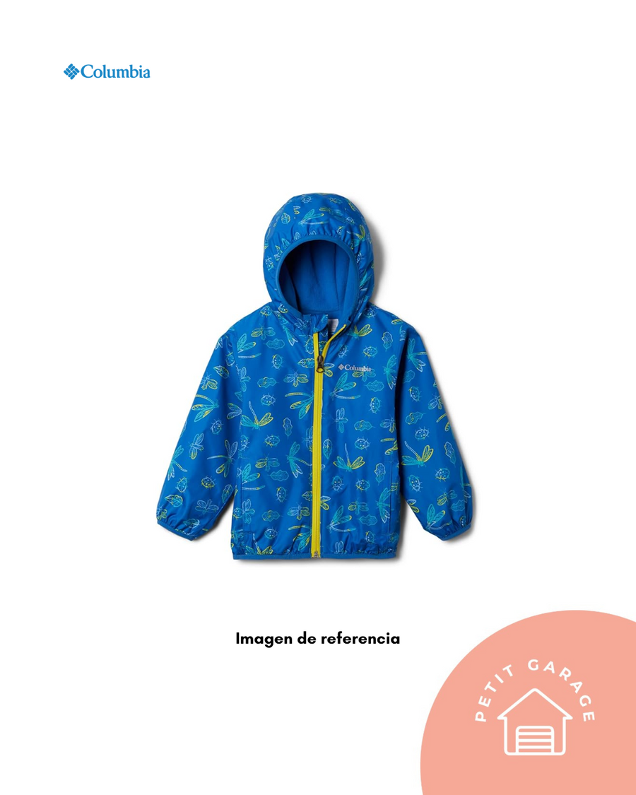 (#PG5055) Chaqueta cortaviento reversible color azul. Marca Columbia