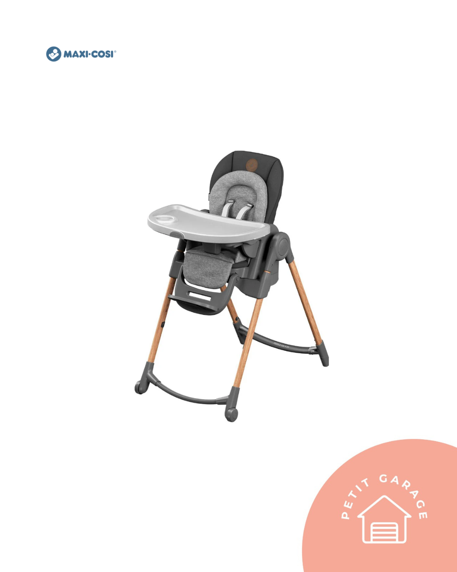 (#PG5343) Silla de comer modelo Minla Essential color grafito. Marca Maxi Cosi