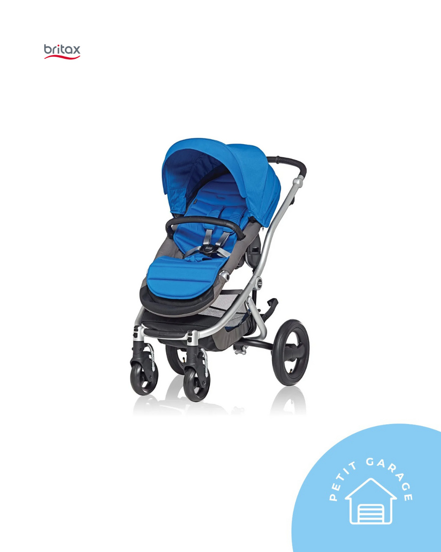 (#PG5181) Coche de paseo modelo Affinity Reversible color azul. Marca Britax