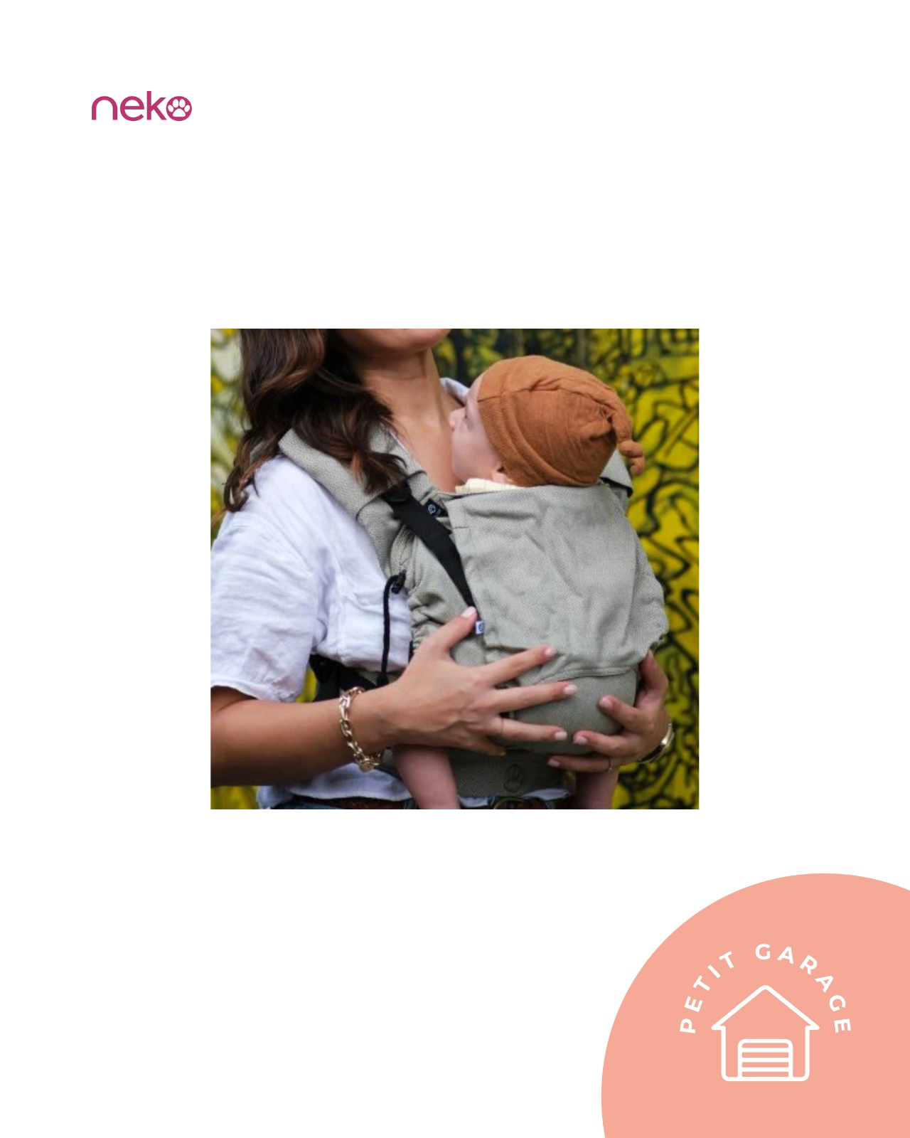 (#PG4497) Mochila ergonómica modelo Moss. Marca Neko Slings