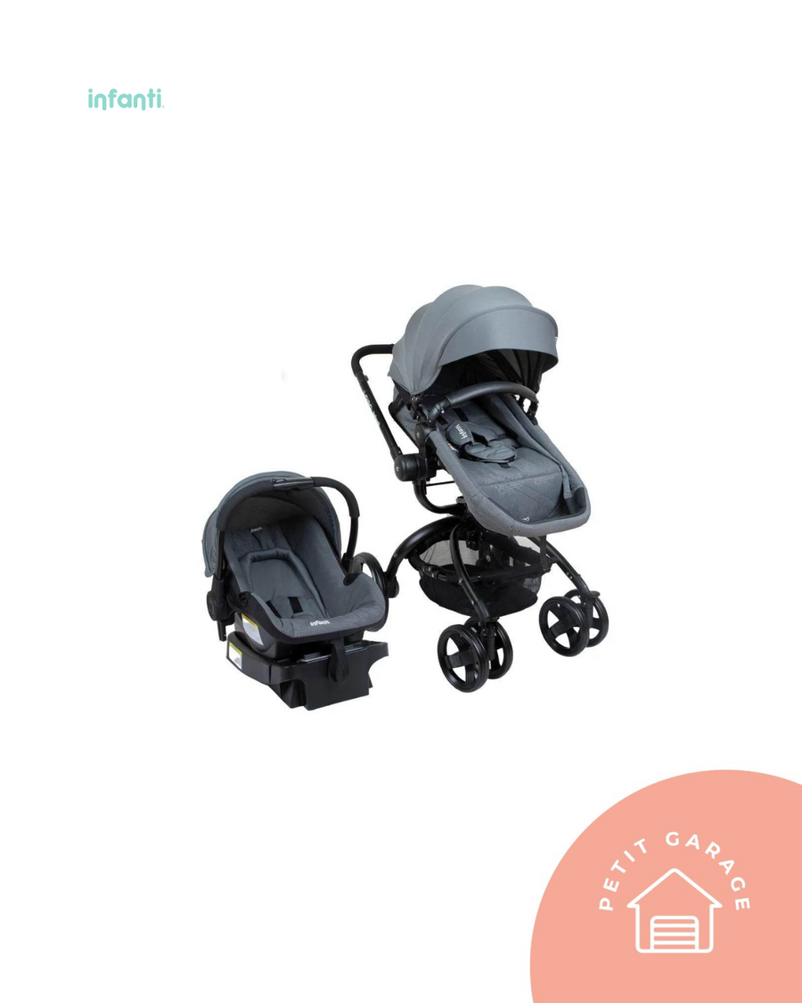 (#PG4785) Coche Travel System modelo I-giro Bright Grey. Marca Infanti