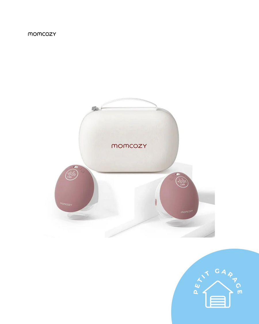 (#PG4788) Extractor de leche doble eléctrico modelo M9 color rosado. Marca Momcozy