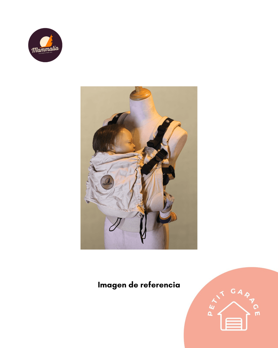 (#PG5289) Mochila ergonómica modelo Baby &amp; Toddler algodón-lino. Marca Mammalia Ergo
