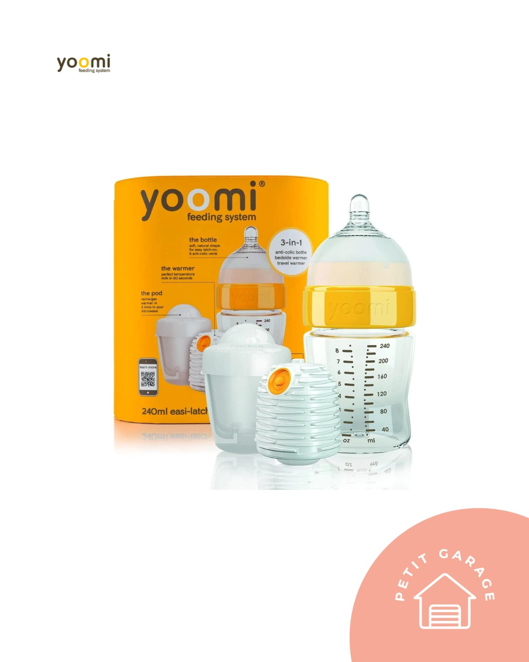 (#PG5385) Mamadera + Calentador + Cápsula. Marca Yoomi