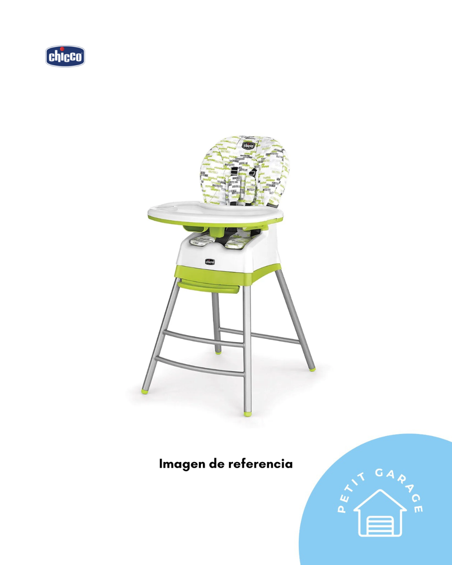 (#PG5240) Silla de comer modelo 3 en 1 color verde. Marca Chicco