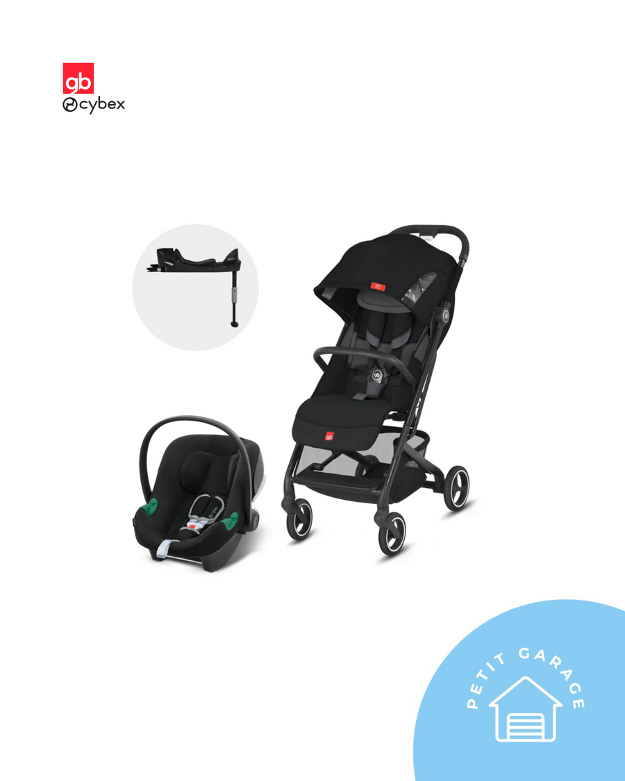 (#PG5173) Silla de auto modelo Aton B2 + Base One i-size + Coche de paseo modelo QBit Plus All City. Marca Cybex y GB