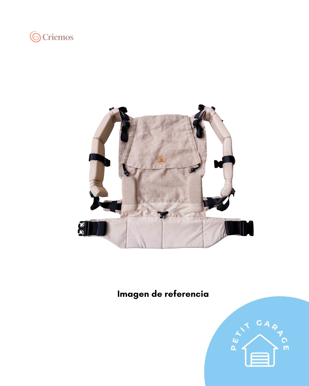 (#PG5226) Mochila de porteo modelo Ergo Premium Etapa 1. Marca Criemos