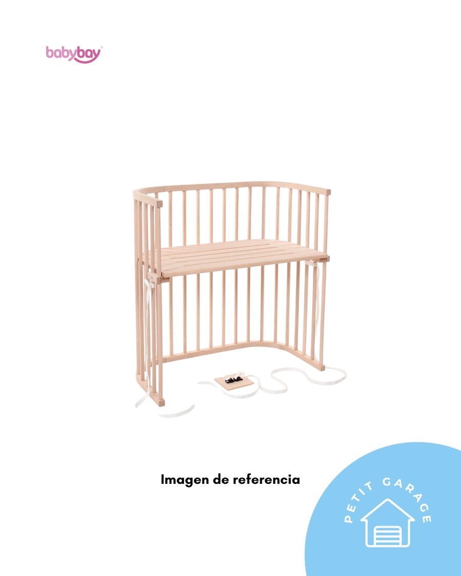 (#PG5248) Cuna Colecho modelo Boxpring color natural. Marca Babybay
