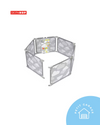 (#PG4558) Corral de juegos expandible modelo Silver Lining Cloud color gris con blanco. Marca Skip Hop