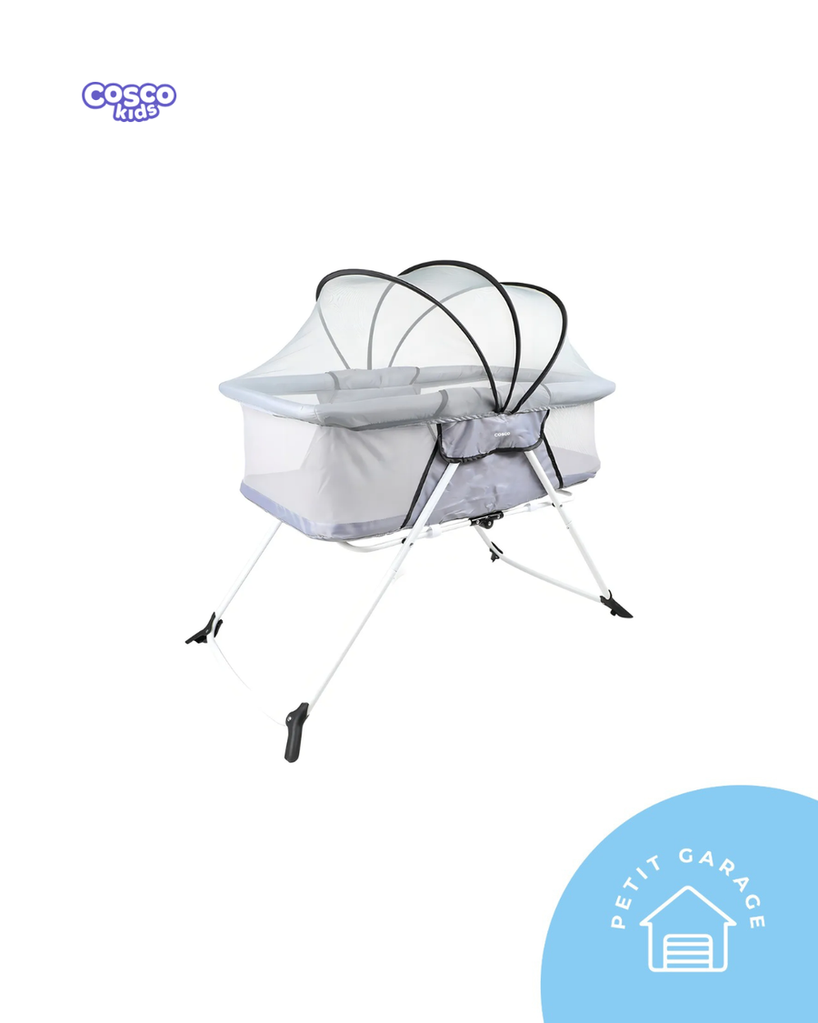 (#PG5432) Cuna Moisés modelo Alessia color gris. Marca Cosco