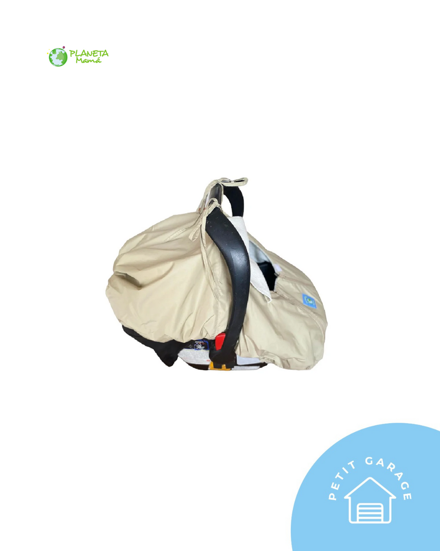 (#PG5198) Cubre huevito para invierno impermeable color beige. Marca Planeta Mamá