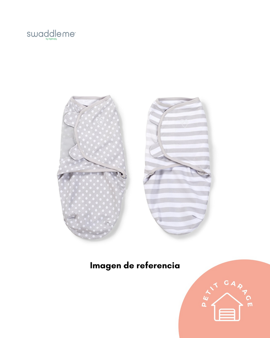 (#PG4462) 2 Swaddle color blanco con azul. Marca Swaddle Me