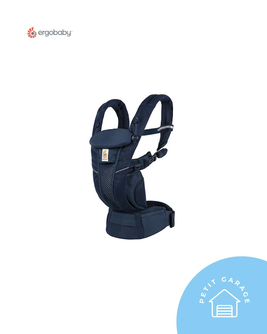 (#PG5334) Mochila portabebé modelo Omni Breeze 360 color azul. Marca Ergobaby