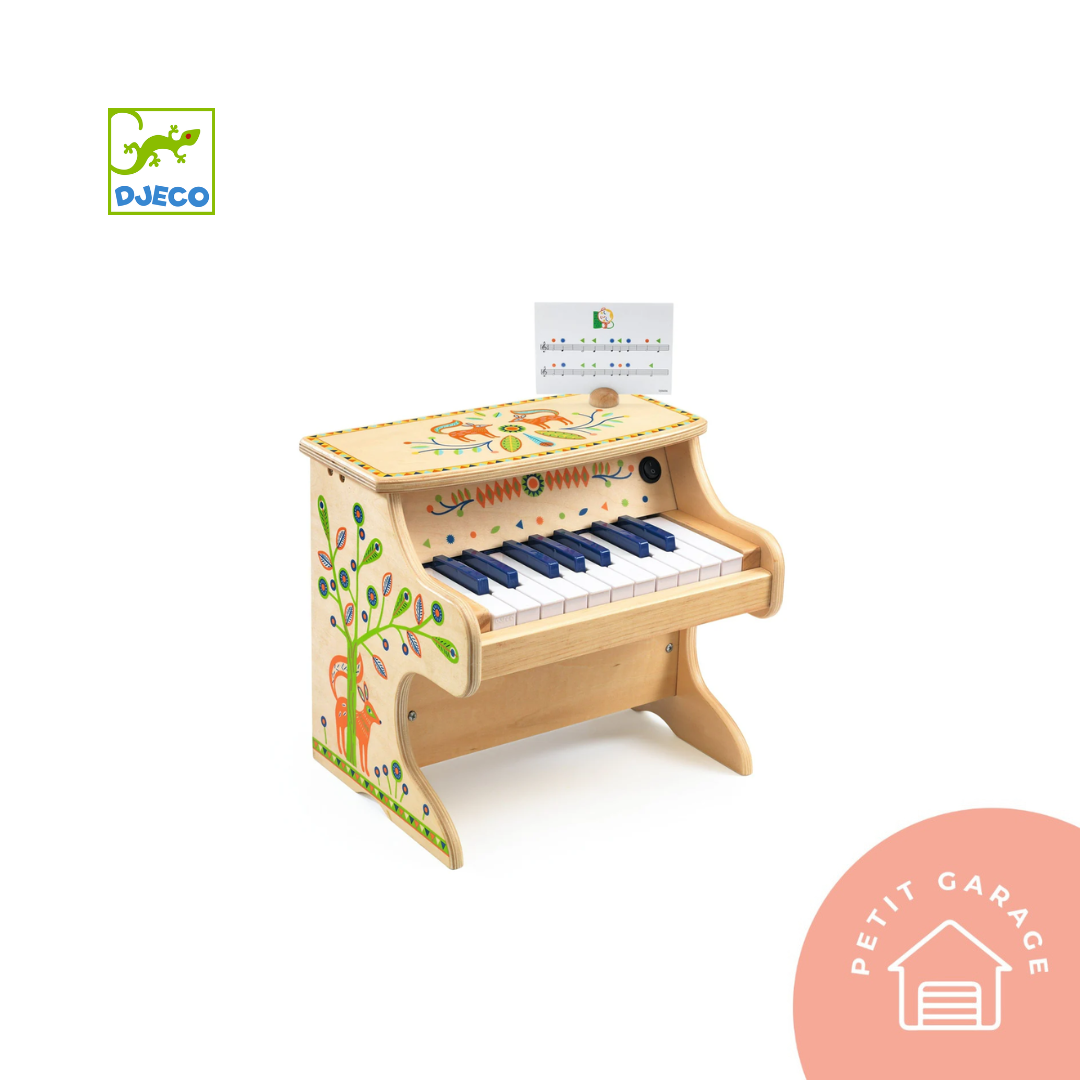 (#PG4227) Piano de juguete eléctrico modelo Djeco. Marca Animambo