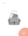 (#PG5079) Bolso maternal con mudador modelo Sophie color gris con estrellas. Marca Infanti